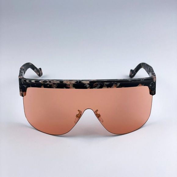Loewe LW40034U 55S Sunglasses Shiny Coloured Havana Bordeaux Mask Shield Women main image 5